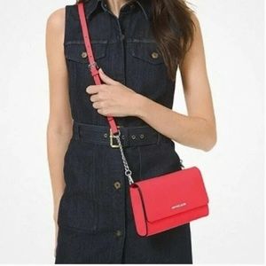 MICHAEL KORS Jet Set Travel 3-in-1 Crossbody - Coral Reef